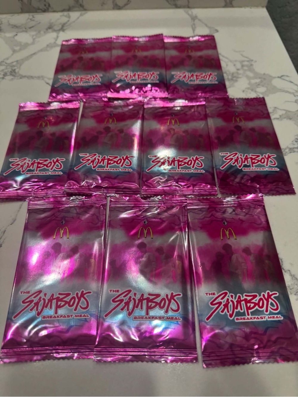 McDonald’s KPop Demon Hunters Saja Boys Breakfast Meal Sealed Lot of 10